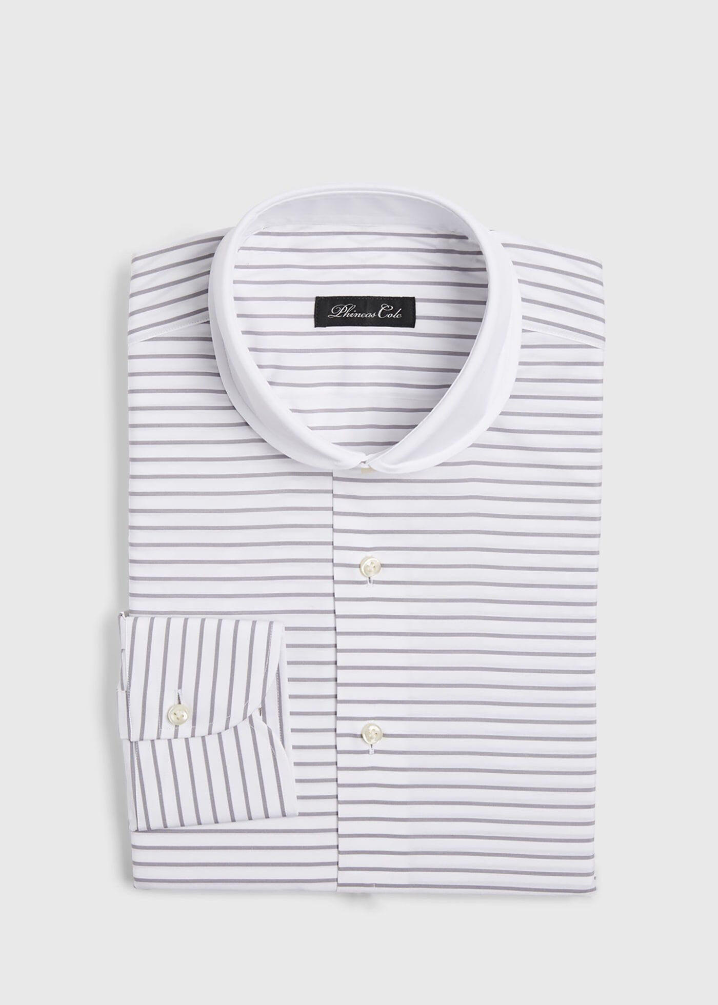 Horizontal Stripe Dress Shirt